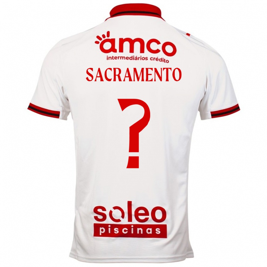 ילדים Medgilson Sacramento #0 לבן אדום הרחק ג'רזי 2025/26 חולצה קצרה