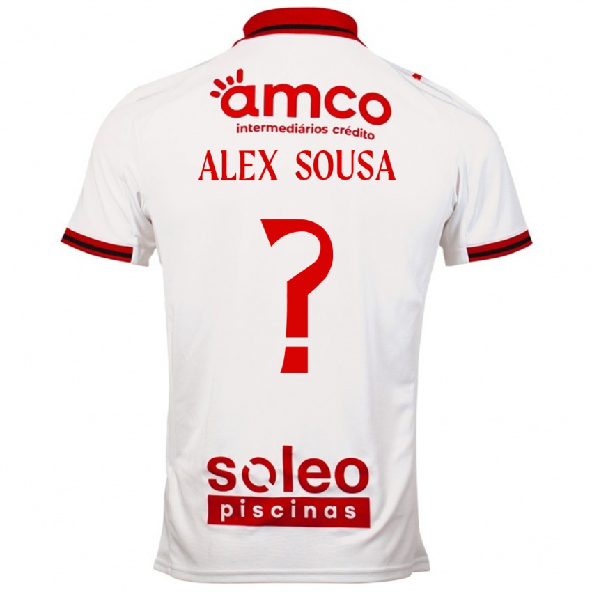 ילדים Alex Sousa #0 לבן אדום הרחק ג'רזי 2025/26 חולצה קצרה