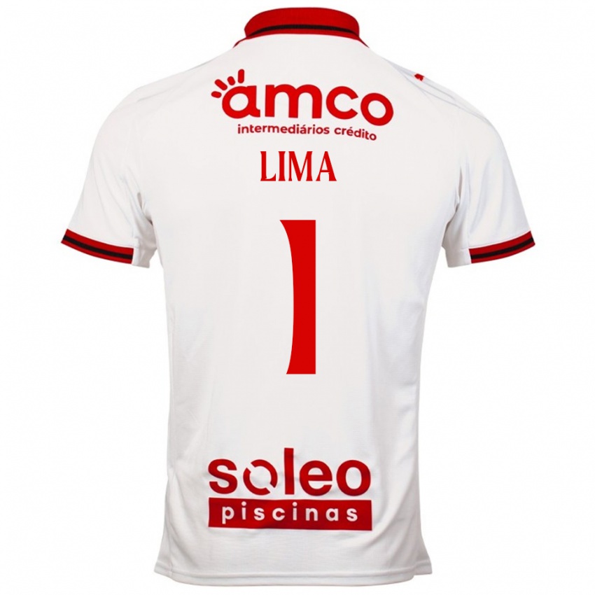 ילדים Aline Lima #1 לבן אדום הרחק ג'רזי 2025/26 חולצה קצרה