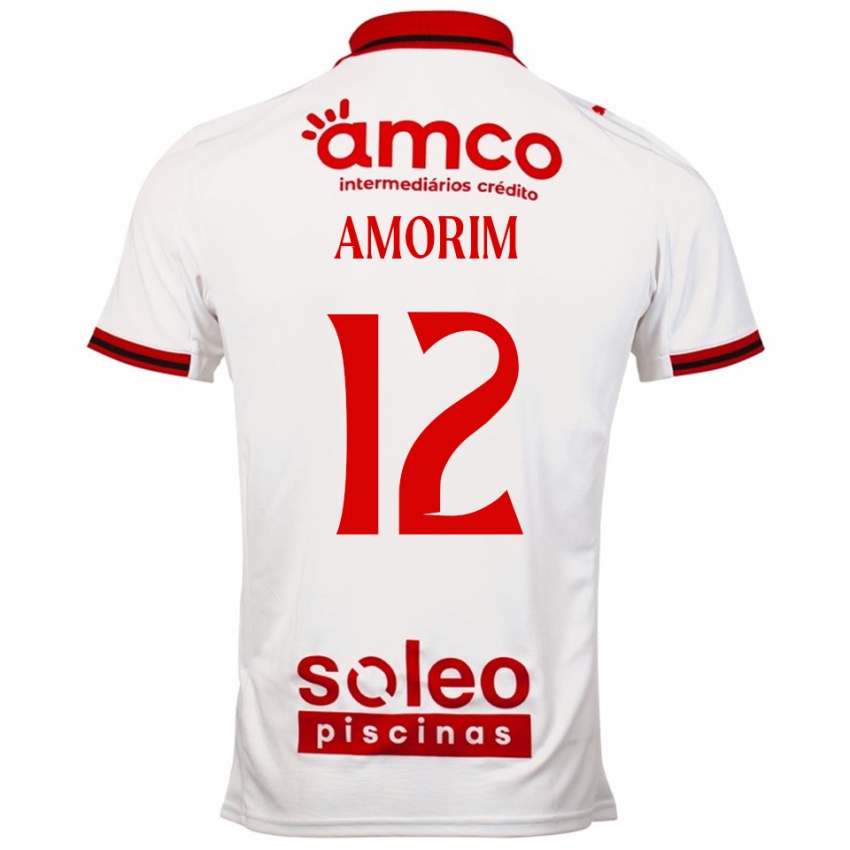 ילדים Renato Amorim #12 לבן אדום הרחק ג'רזי 2025/26 חולצה קצרה
