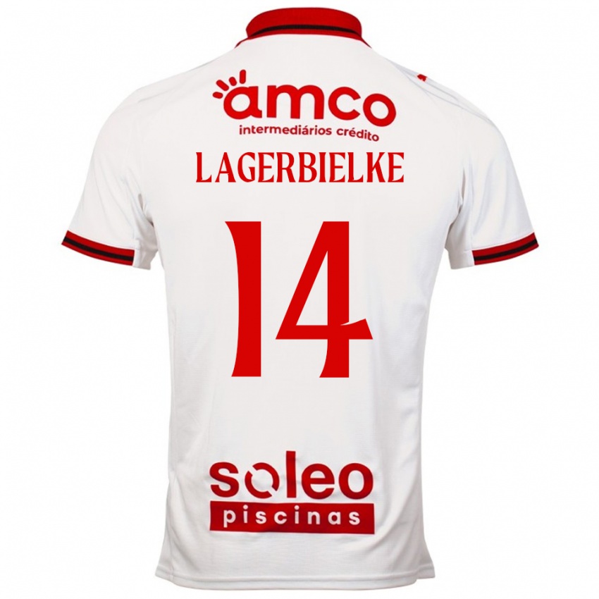 ילדים גוסטב לויירביאלקה #14 לבן אדום הרחק ג'רזי 2025/26 חולצה קצרה