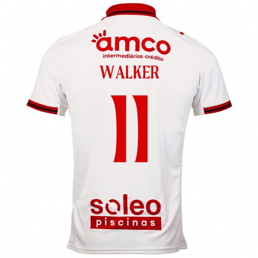 ילדים Ellie Walker #11 לבן אדום הרחק ג'רזי 2025/26 חולצה קצרה