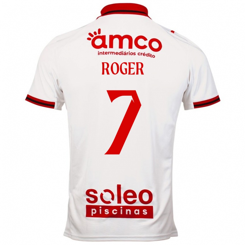 ילדים Roger #7 לבן אדום הרחק ג'רזי 2025/26 חולצה קצרה