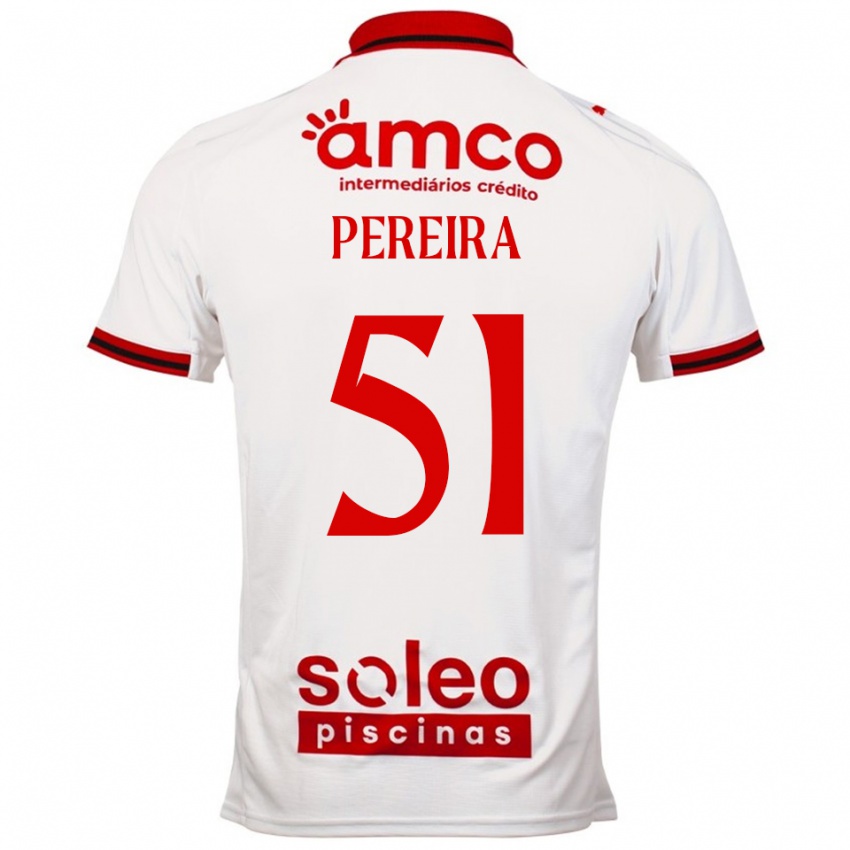 ילדים אווי פריירה #51 לבן אדום הרחק ג'רזי 2025/26 חולצה קצרה