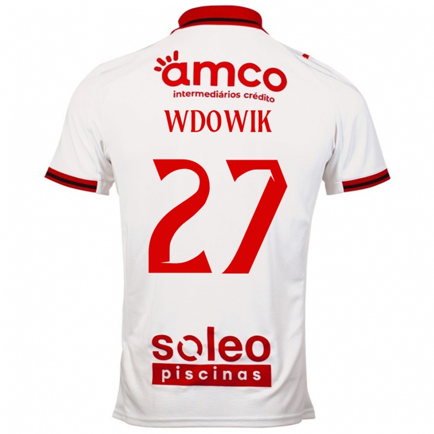 ילדים בארטולומי ודוביק #27 לבן אדום הרחק ג'רזי 2025/26 חולצה קצרה