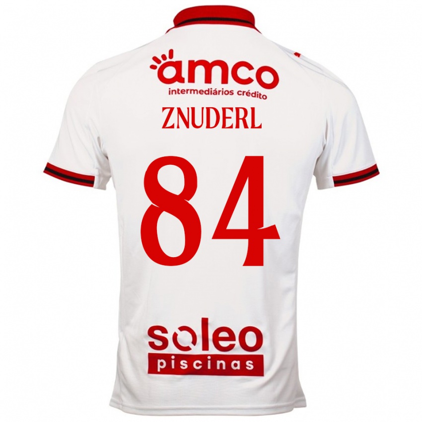 ילדים Tai Znuderl #84 לבן אדום הרחק ג'רזי 2025/26 חולצה קצרה
