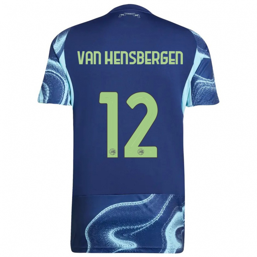 ילדים Jade Van Hensbergen #12 נייבי תכלת הרחק ג'רזי 2025/26 חולצה קצרה