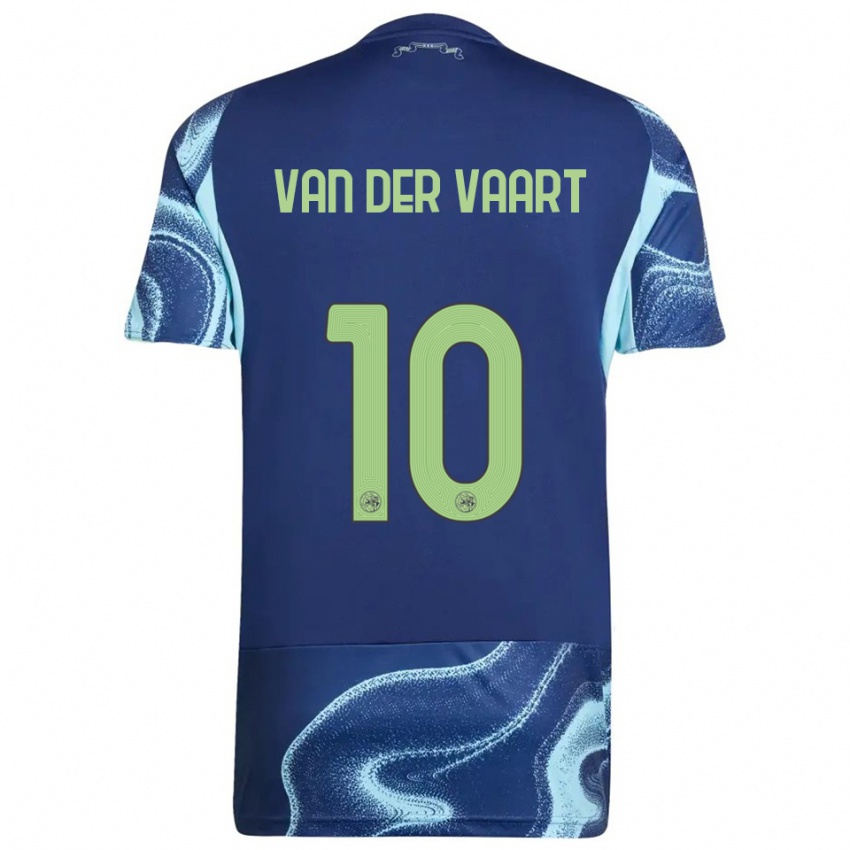 ילדים דמיאן ואן דר וארט #10 נייבי תכלת הרחק ג'רזי 2025/26 חולצה קצרה