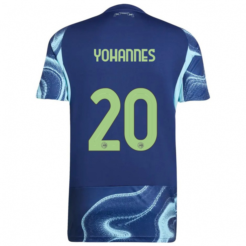 ילדים לילי יוהנס #20 נייבי תכלת הרחק ג'רזי 2025/26 חולצה קצרה