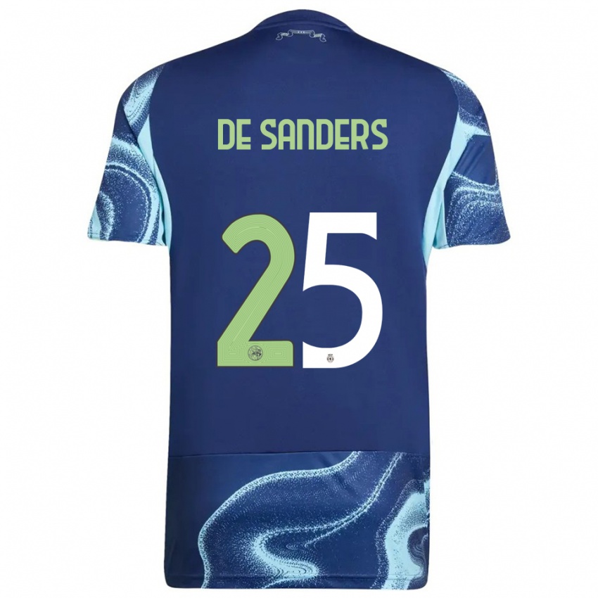 ילדים קיי-לי דה סנדרס #25 נייבי תכלת הרחק ג'רזי 2025/26 חולצה קצרה