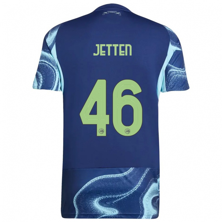 ילדים לוקס יטן #46 נייבי תכלת הרחק ג'רזי 2025/26 חולצה קצרה