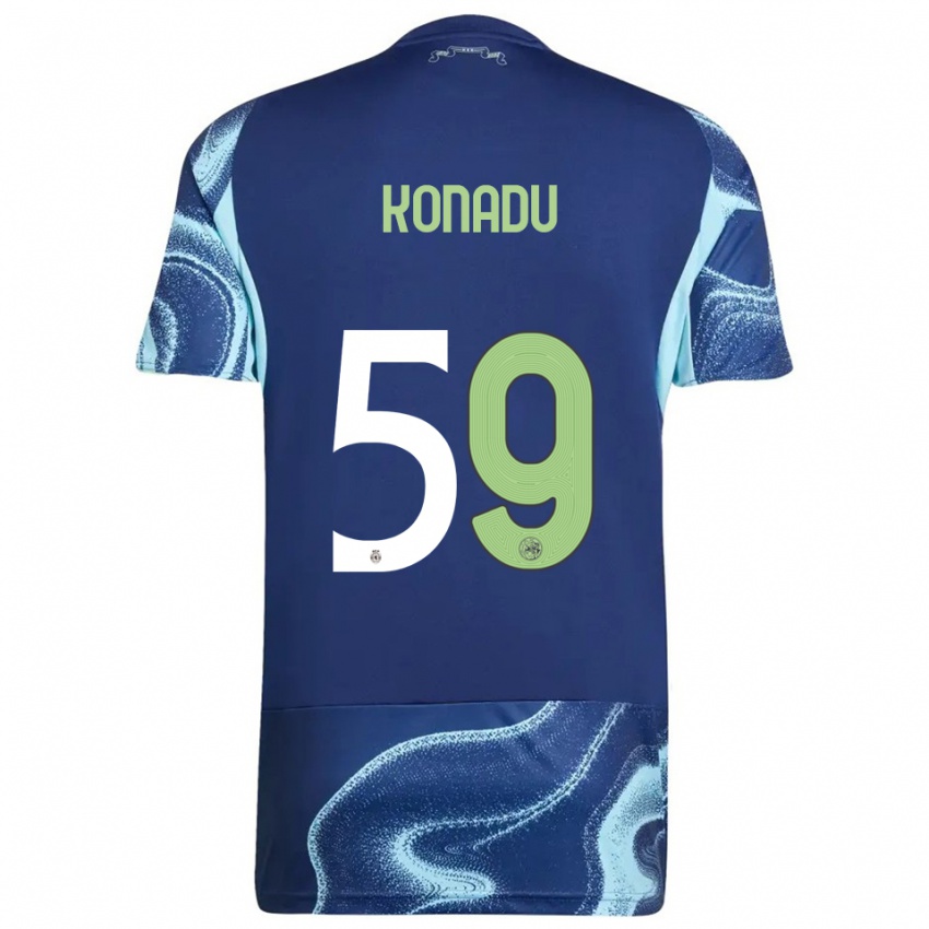 ילדים Don-Angelo Konadu #59 נייבי תכלת הרחק ג'רזי 2025/26 חולצה קצרה