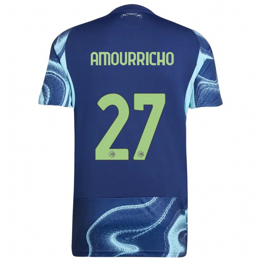 ילדים Amourricho Van Axel Dongen #27 נייבי תכלת הרחק ג'רזי 2025/26 חולצה קצרה