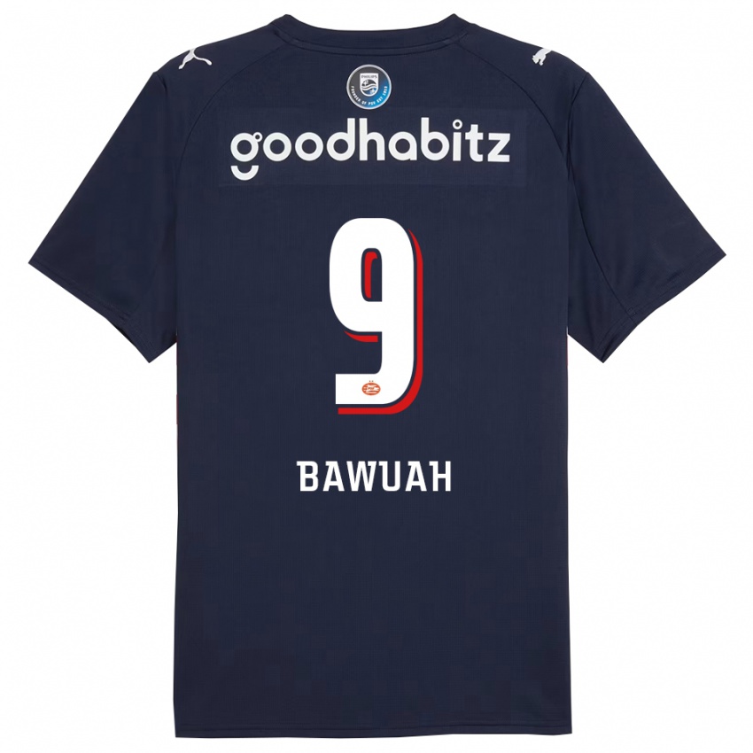 ילדים ג׳ורדי בוואה #9 נייבי לבן הרחק ג'רזי 2025/26 חולצה קצרה