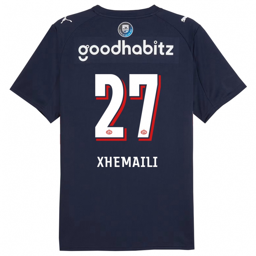 ילדים ריולה שמאילי #27 נייבי לבן הרחק ג'רזי 2025/26 חולצה קצרה