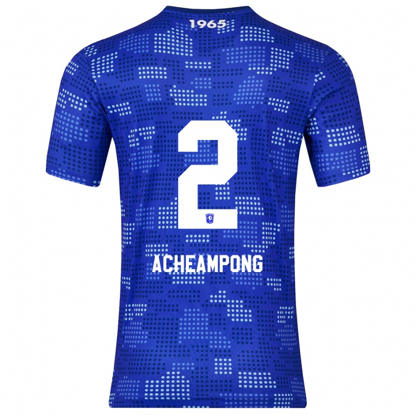 ילדים Sage Acheampong #2 כחול תכלת הרחק ג'רזי 2025/26 חולצה קצרה