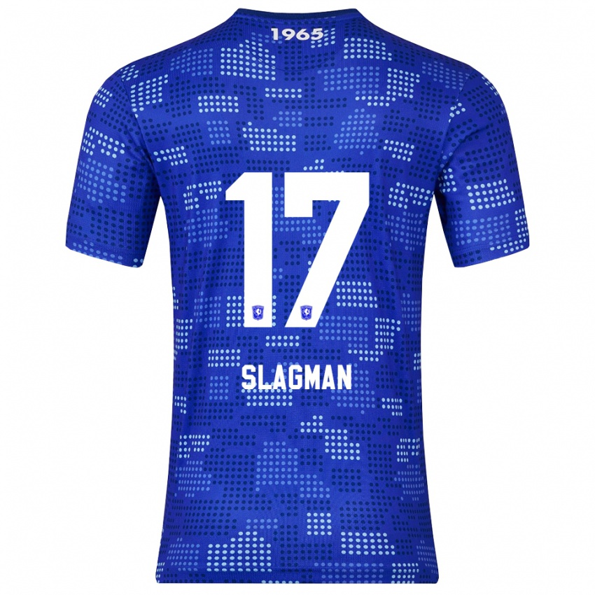 ילדים Thom Slagman #17 כחול תכלת הרחק ג'רזי 2025/26 חולצה קצרה