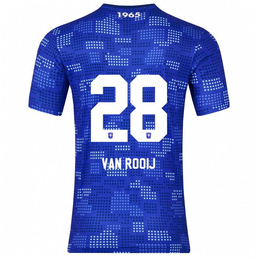 ילדים Bart Van Rooij #28 כחול תכלת הרחק ג'רזי 2025/26 חולצה קצרה