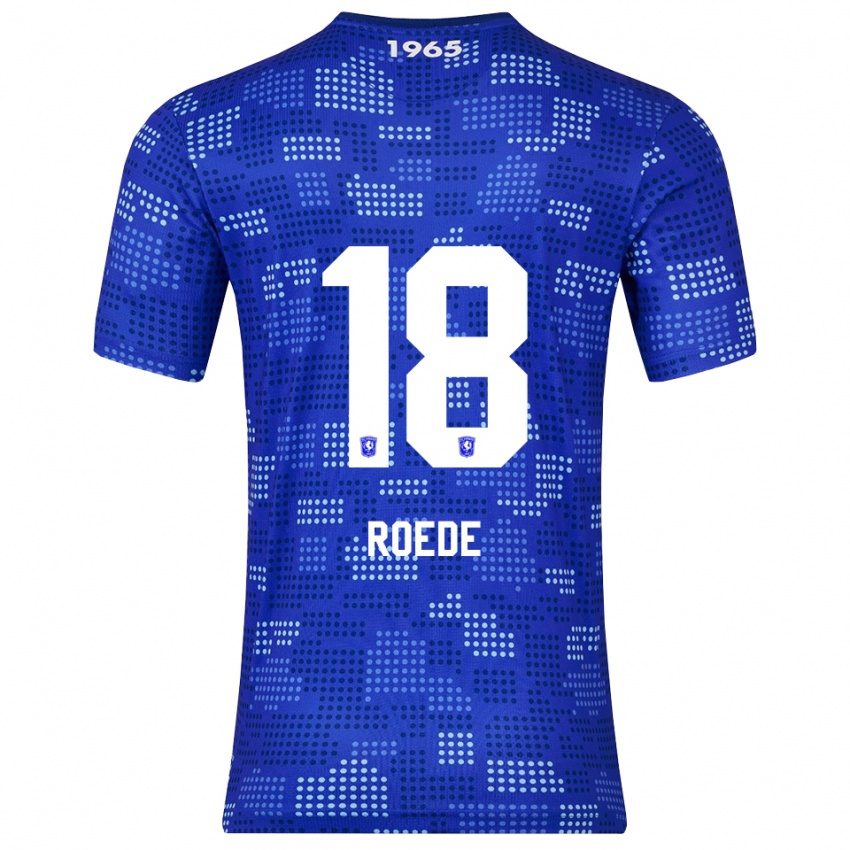 ילדים Melle Roede #18 כחול תכלת הרחק ג'רזי 2025/26 חולצה קצרה