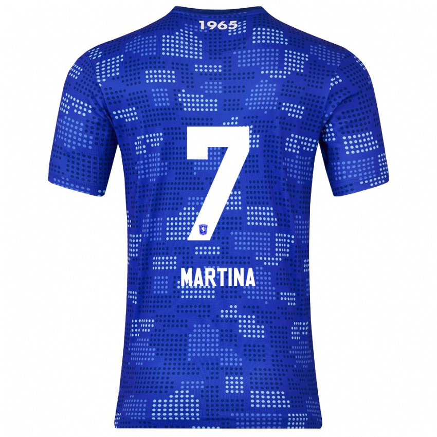 ילדים Shi-Jon Martina #7 כחול תכלת הרחק ג'רזי 2025/26 חולצה קצרה