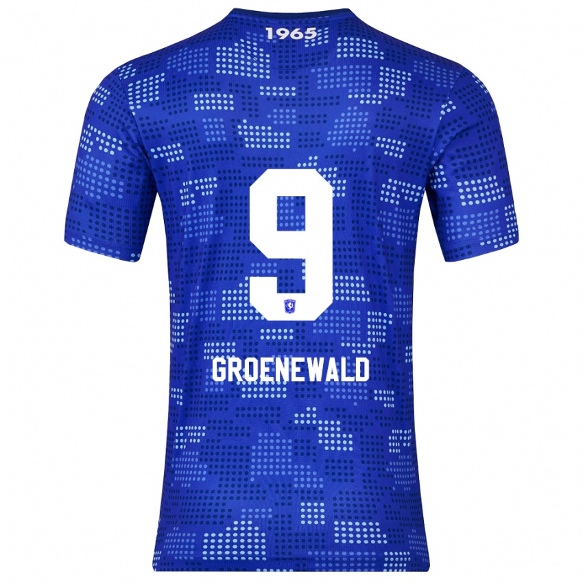 ילדים Nigel Groenewald #9 כחול תכלת הרחק ג'רזי 2025/26 חולצה קצרה