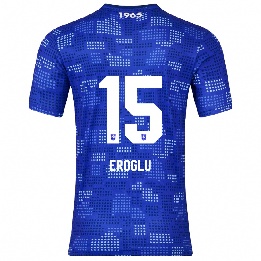 ילדים Cem Eroglu #15 כחול תכלת הרחק ג'רזי 2025/26 חולצה קצרה