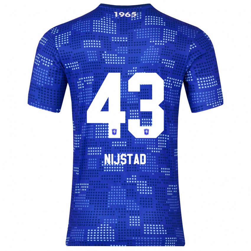 ילדים Ruud Nijstad #43 כחול תכלת הרחק ג'רזי 2025/26 חולצה קצרה