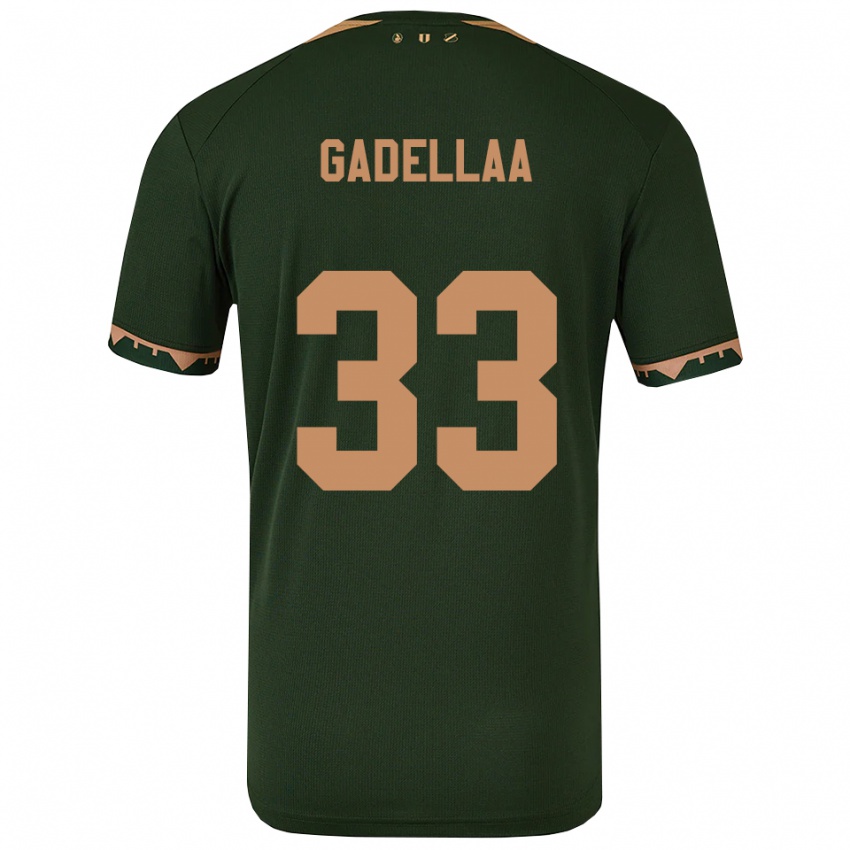 ילדים Kevin Gadellaa #33 ירוק זהב הרחק ג'רזי 2025/26 חולצה קצרה