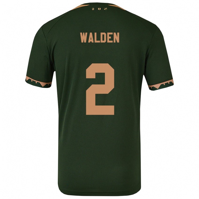 ילדים Jaden Walden #2 ירוק זהב הרחק ג'רזי 2025/26 חולצה קצרה