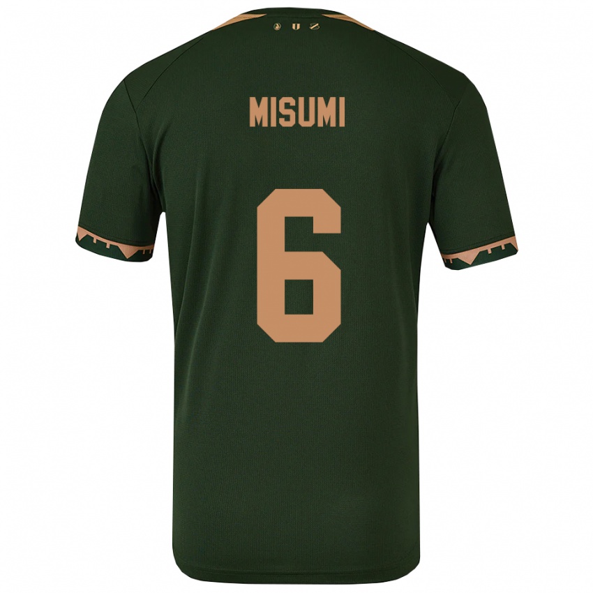 ילדים Noë Misumi #6 ירוק זהב הרחק ג'רזי 2025/26 חולצה קצרה