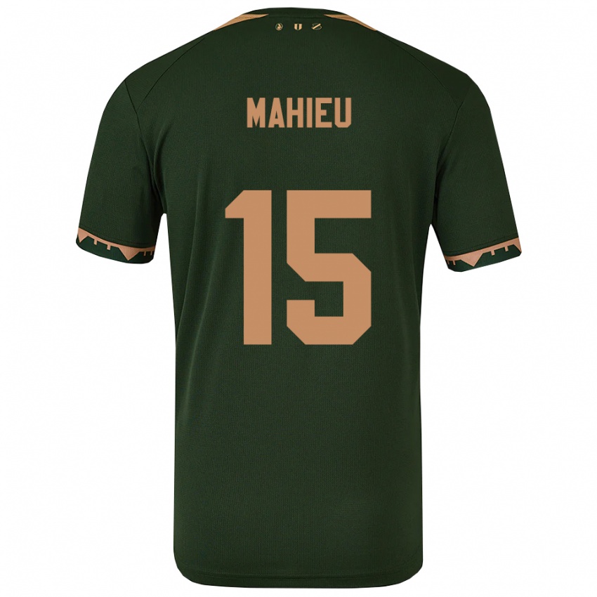 ילדים לנה מאהייה #15 ירוק זהב הרחק ג'רזי 2025/26 חולצה קצרה