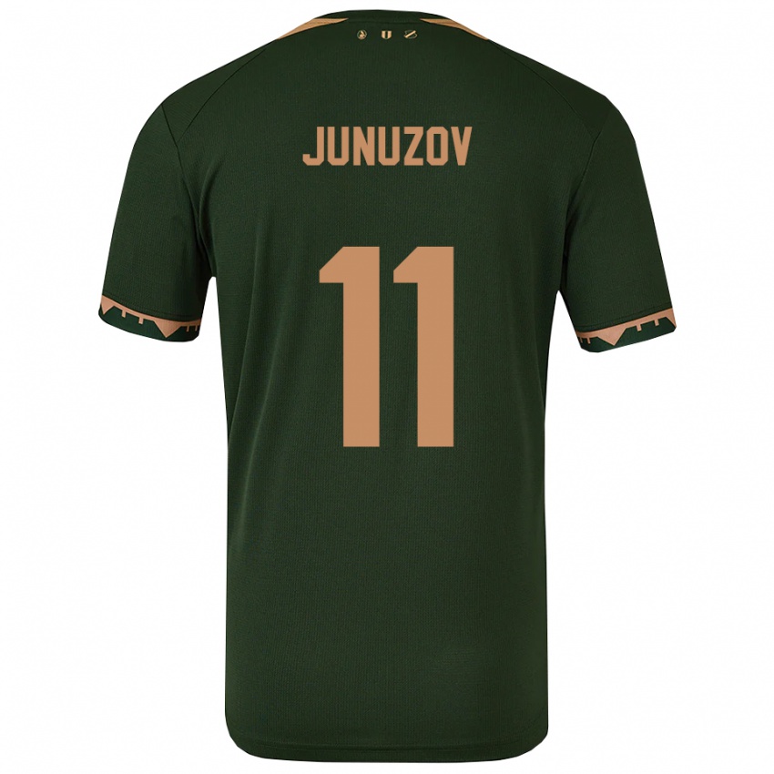 ילדים Melih Junuzov #11 ירוק זהב הרחק ג'רזי 2025/26 חולצה קצרה