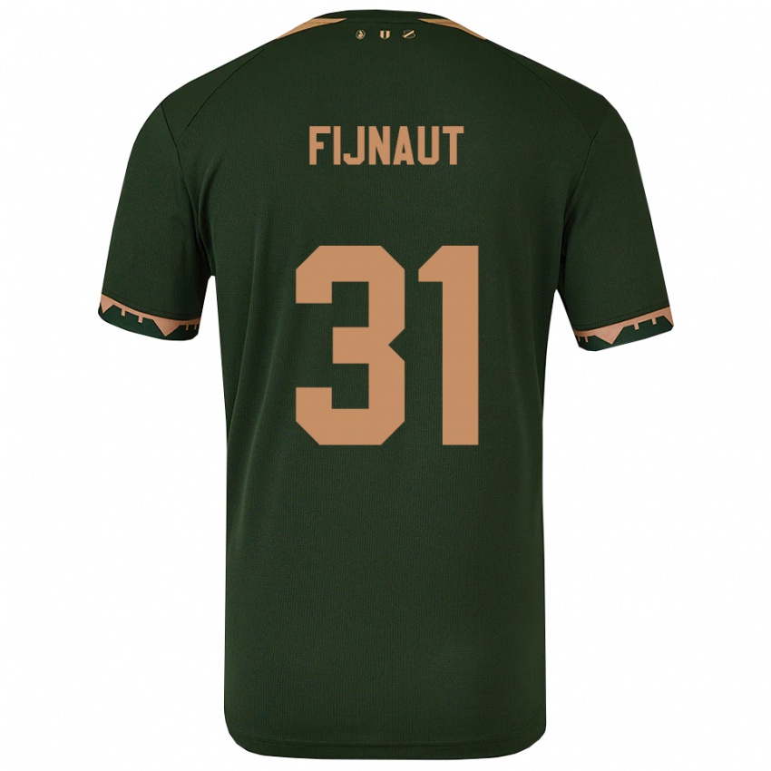 ילדים Lucas Fijnaut #31 ירוק זהב הרחק ג'רזי 2025/26 חולצה קצרה