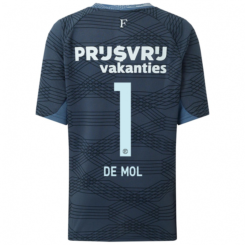 ילדים Stenn De Mol #1 שחור אפור הרחק ג'רזי 2025/26 חולצה קצרה