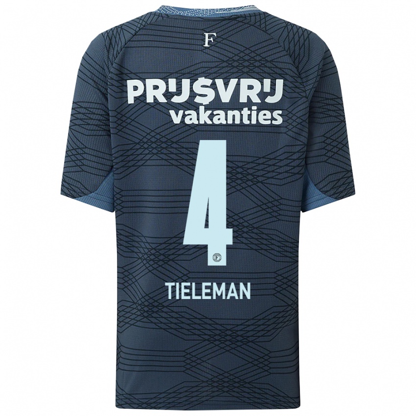 ילדים ג'רי טיילמן #4 שחור אפור הרחק ג'רזי 2025/26 חולצה קצרה