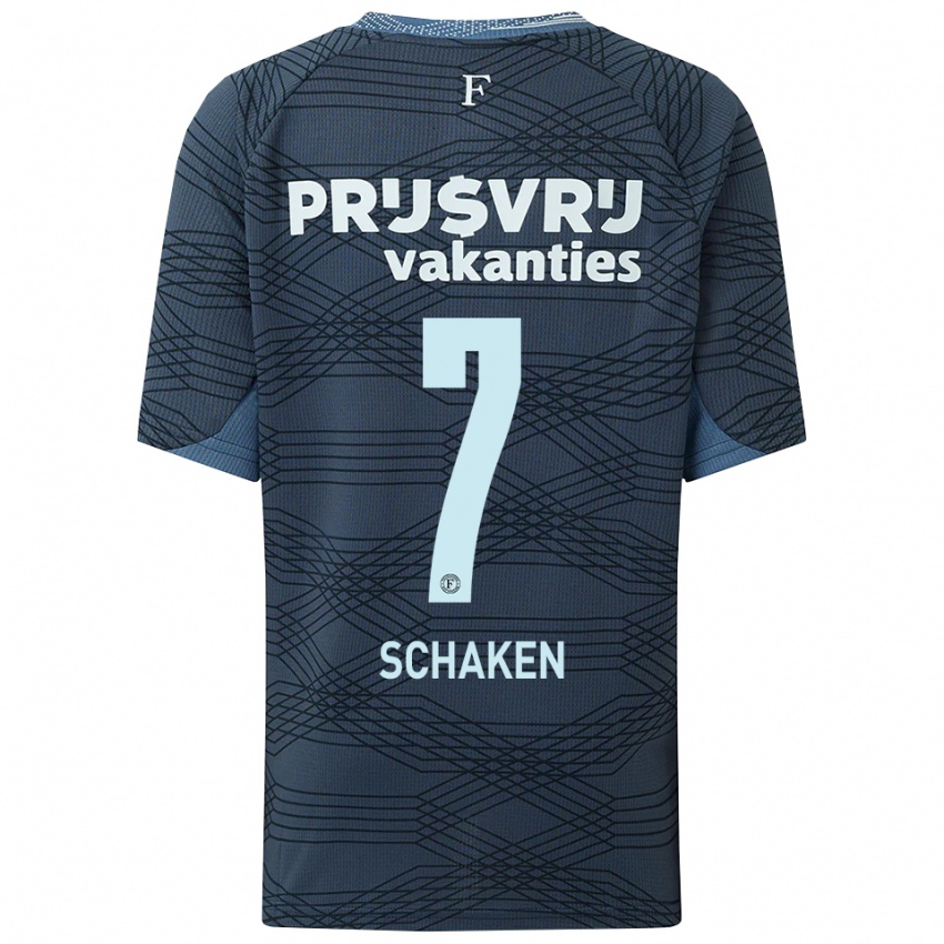 ילדים Jerayno Schaken #7 שחור אפור הרחק ג'רזי 2025/26 חולצה קצרה