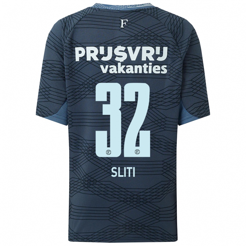 ילדים איימן סליטי #32 שחור אפור הרחק ג'רזי 2025/26 חולצה קצרה