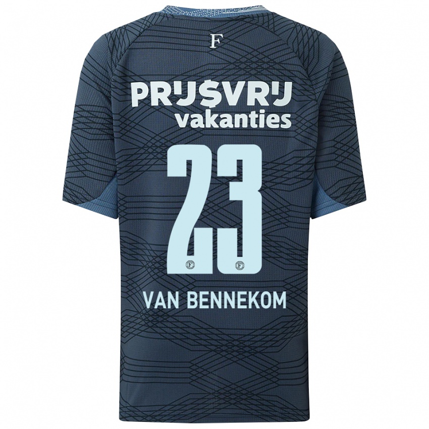 ילדים Duron Van Bennekom #23 שחור אפור הרחק ג'רזי 2025/26 חולצה קצרה