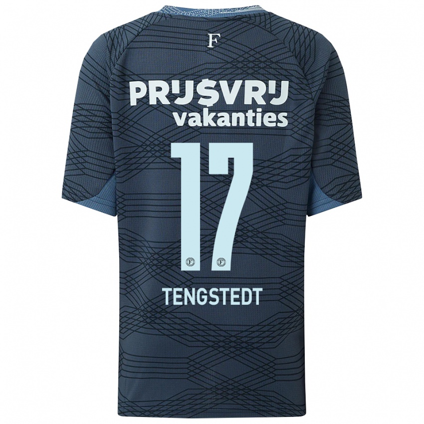 ילדים קספר טנגסטדט #17 שחור אפור הרחק ג'רזי 2025/26 חולצה קצרה