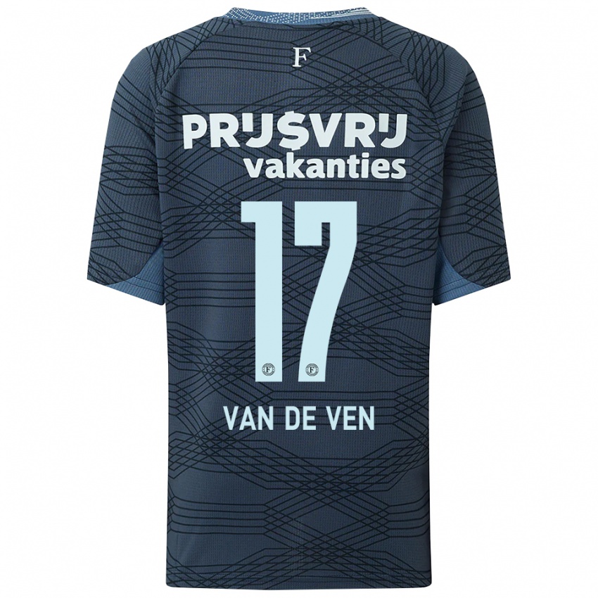 ילדים זוי ואן דה ון #17 שחור אפור הרחק ג'רזי 2025/26 חולצה קצרה