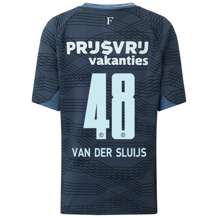 ילדים ג'ואפ ואן דר סלויס #48 שחור אפור הרחק ג'רזי 2025/26 חולצה קצרה