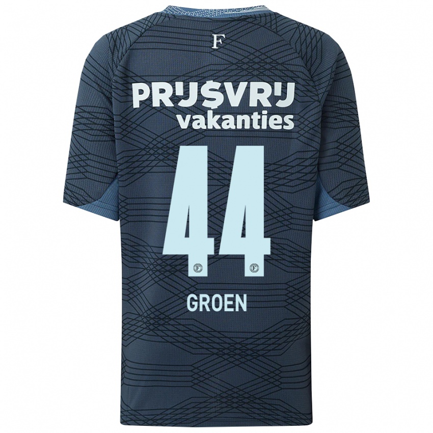 ילדים Nesto Groen #44 שחור אפור הרחק ג'רזי 2025/26 חולצה קצרה