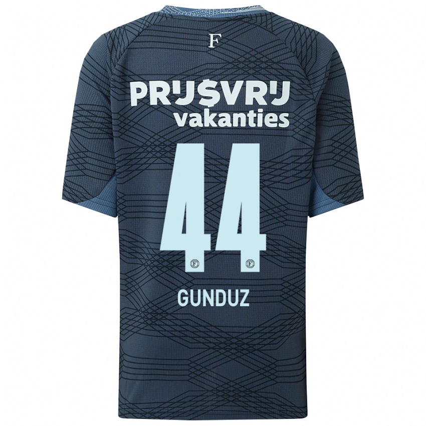 ילדים עומר גונדוז #44 שחור אפור הרחק ג'רזי 2025/26 חולצה קצרה