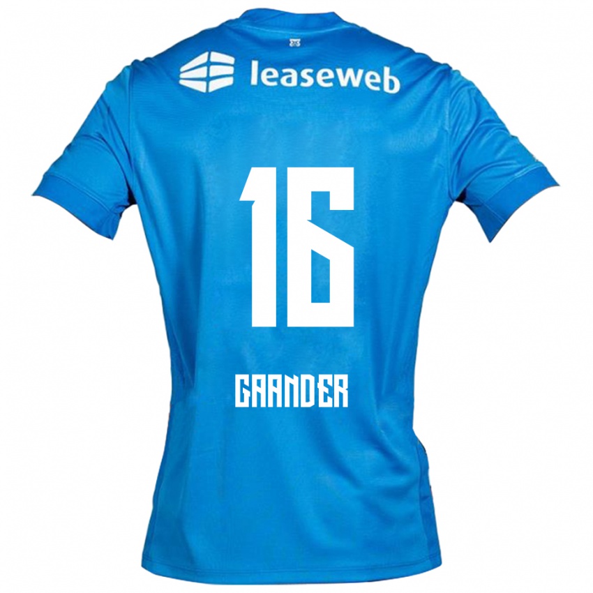 ילדים Christian Gaander #16 כחול לבן הרחק ג'רזי 2025/26 חולצה קצרה