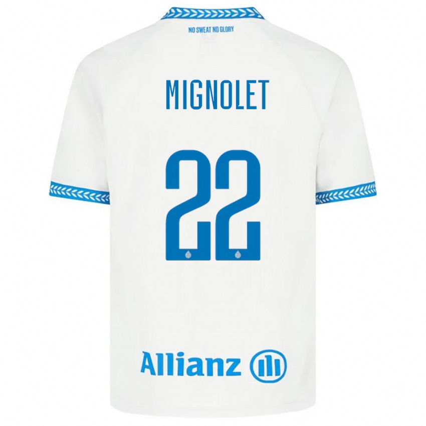 ילדים סימון מיניולה #22 כחול לבן הרחק ג'רזי 2025/26 חולצה קצרה