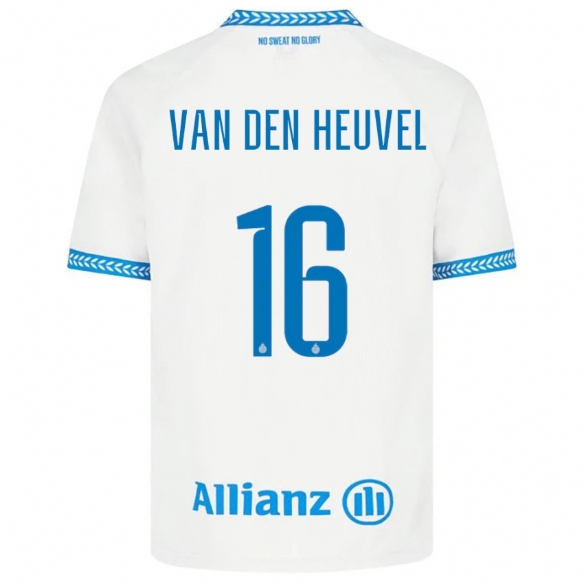 ילדים דני ואן דן הובל #16 כחול לבן הרחק ג'רזי 2025/26 חולצה קצרה