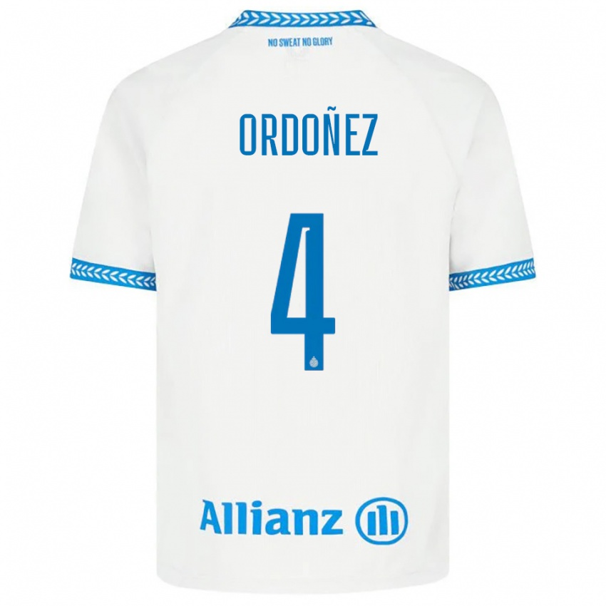 ילדים ז'ואל אורדונייס #4 כחול לבן הרחק ג'רזי 2025/26 חולצה קצרה