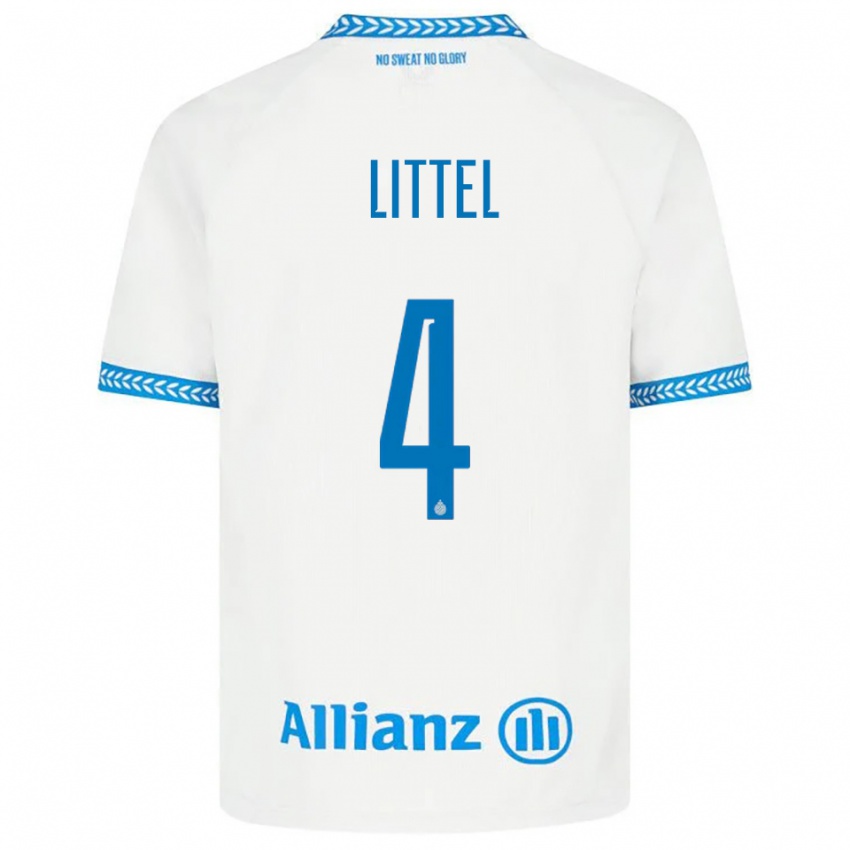 ילדים איימי ליטל #4 כחול לבן הרחק ג'רזי 2025/26 חולצה קצרה