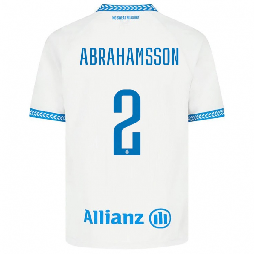 ילדים סיידה אברהמסון #2 כחול לבן הרחק ג'רזי 2025/26 חולצה קצרה