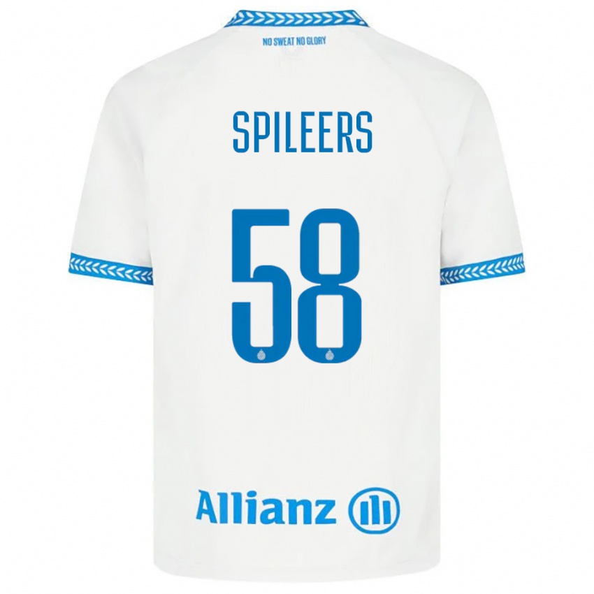 ילדים יורנה ספילירס #58 כחול לבן הרחק ג'רזי 2025/26 חולצה קצרה